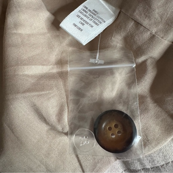 Garnet Hill | Modern Pleated Trench Coat Size 18 - Picture 8 of 10